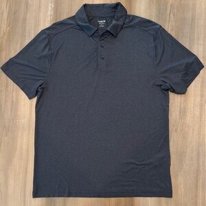 Old Navy Men's Dark Gray Polo Shirt - Classic Short Sleeve